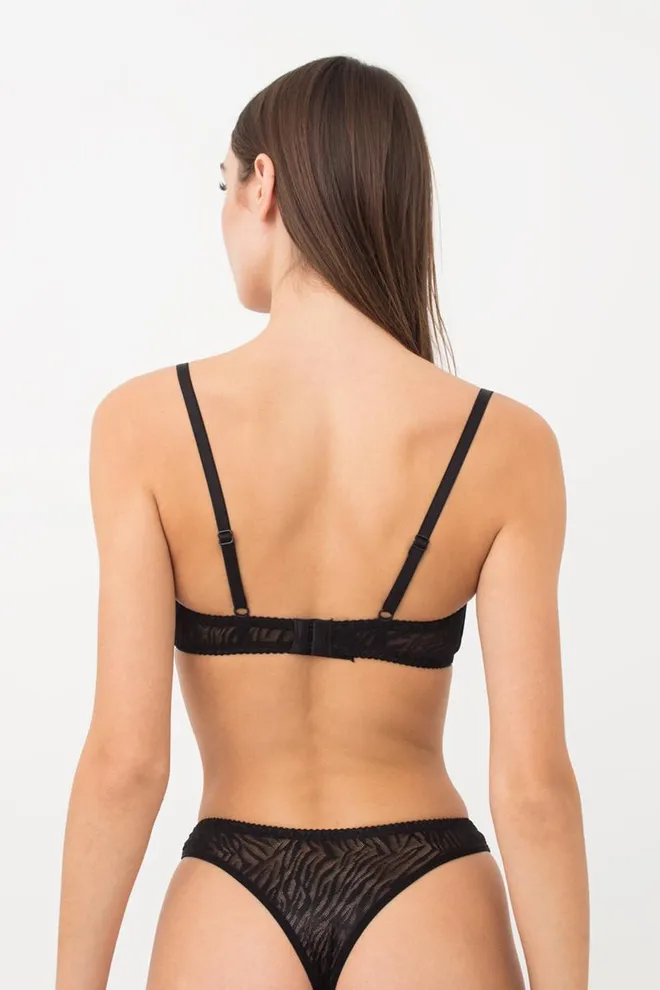 Кружевной бюстгальтер на косточках Sherry 1610/04 Giulia (black)