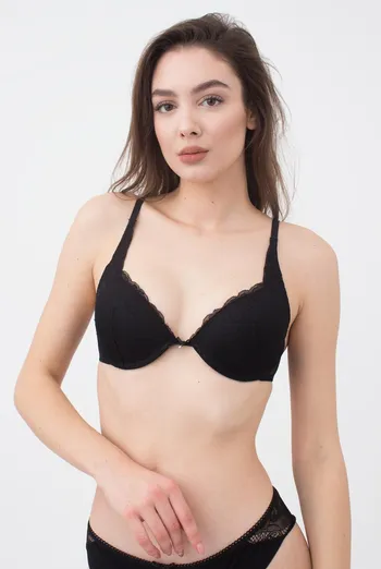 Бюстгальтер с тонкой перемычкой Silvia 1172/21 Giulia (black), черный Бюстгальтер с тонкой перемычкой Silvia 1172/21 Giulia (black), черный