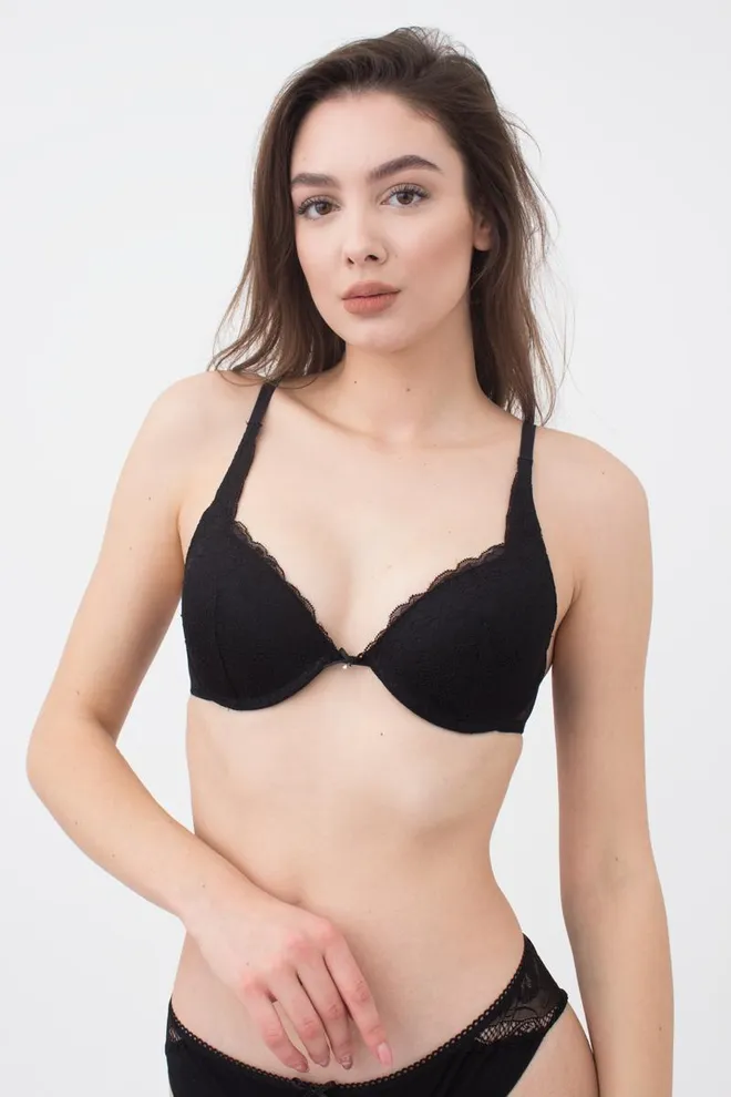 Бюстгальтер с тонкой перемычкой Silvia 1172/21 Giulia (black), черный