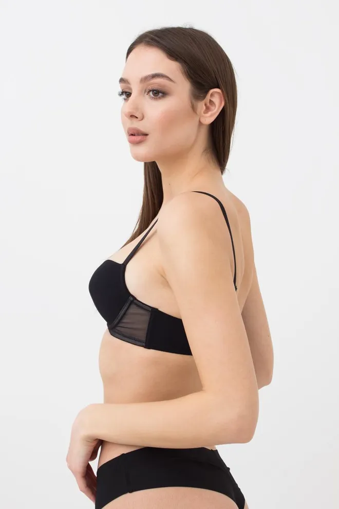 Бюстгальтер с формованной чашкой Soft micro 1105/22 Giulia (black), черный