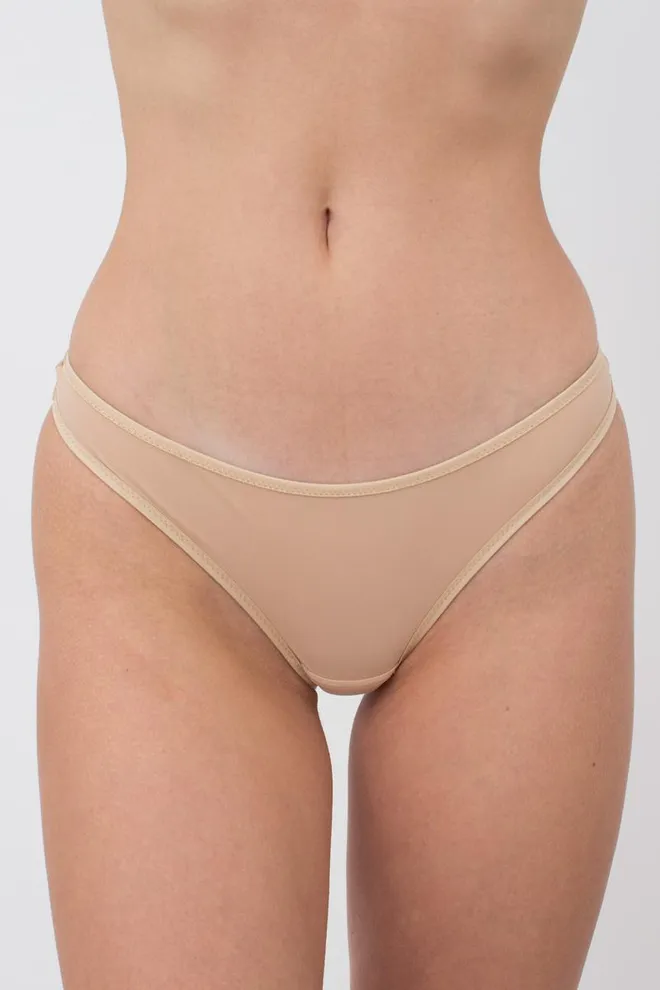 Женские трусы стринги Soft micro 2102/22 Giulia (beige)