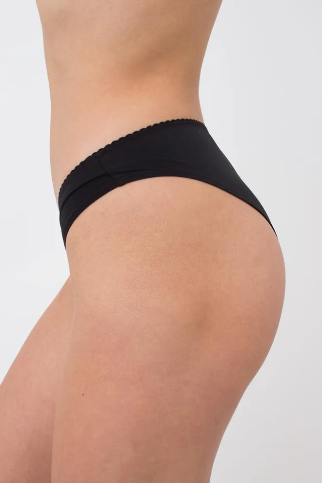 Женские трусы бразилиана Soft micro 2219/20 Giulia (black)