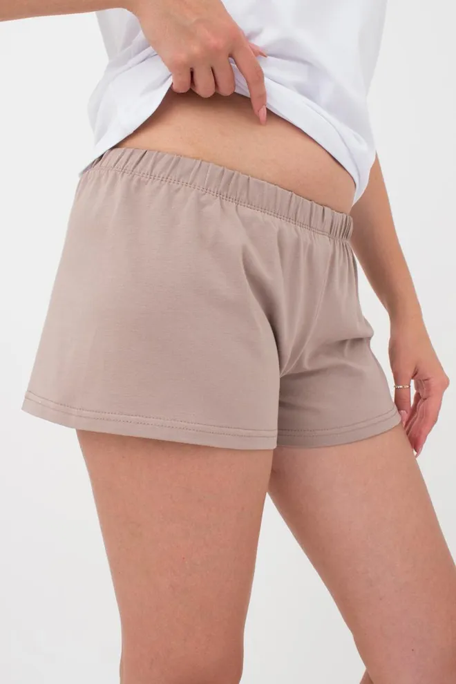 Женские хлопковые шорты Spring flowers 4207/010 Giulia (mokko)