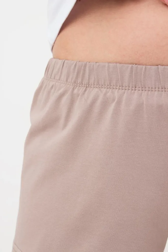 Женские хлопковые шорты Spring flowers 4207/010 Giulia (mokko)