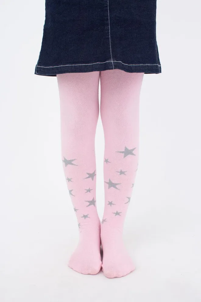 Подростковые колготки со звездами Stars D095 teen girl Giulia (pearl)