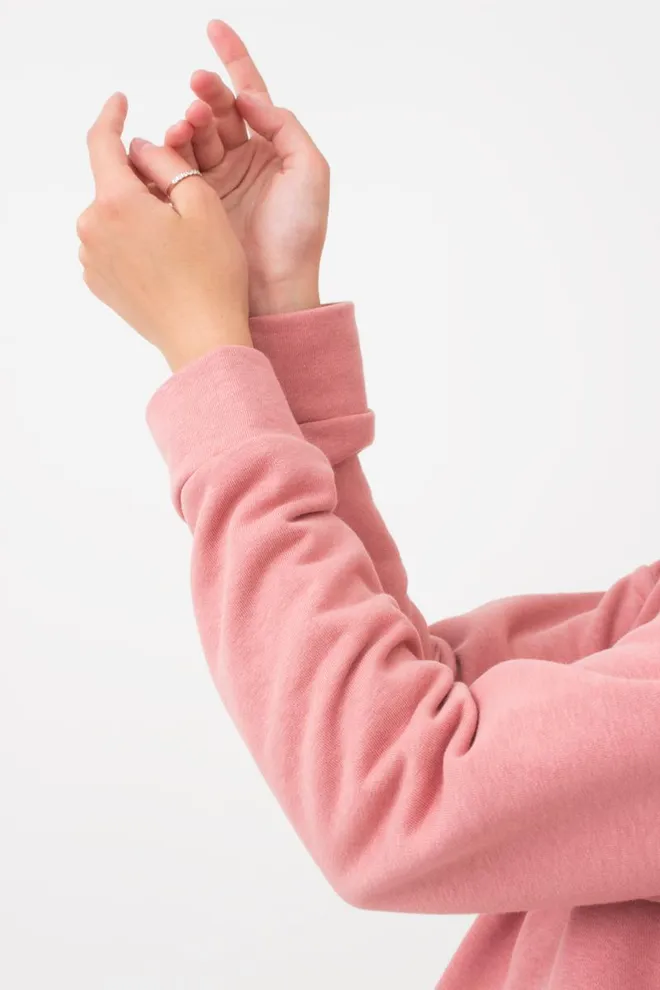 Женский свитшот из хлопка SWEATSHIRT SPORT 4408/160 Giulia (french rose), розовый