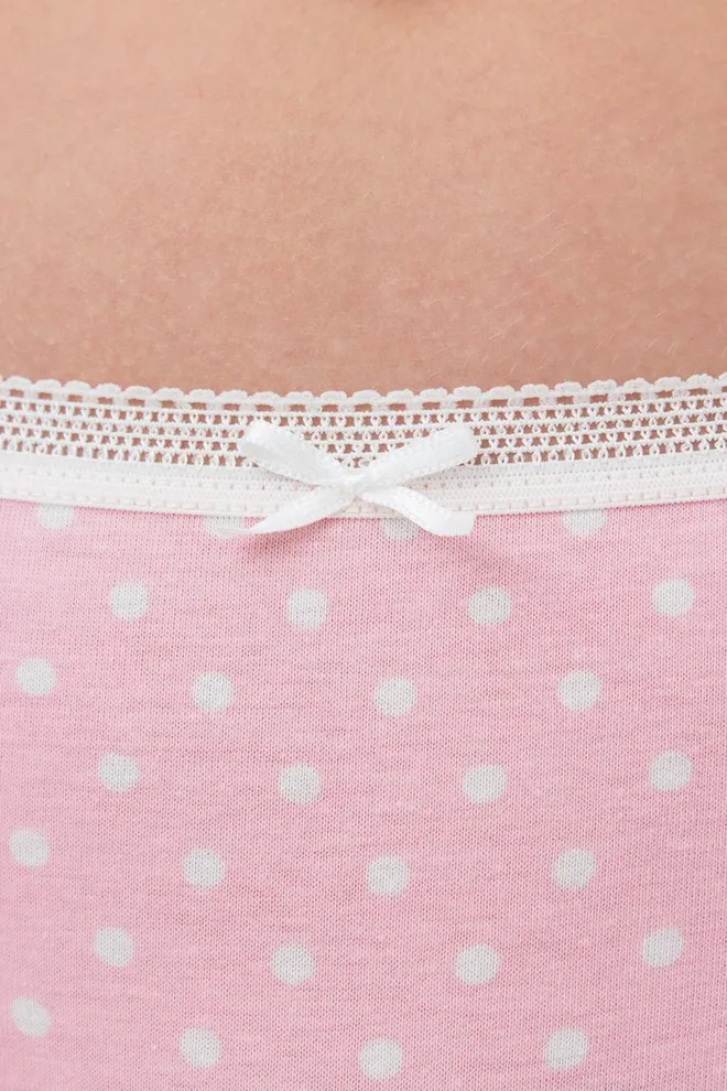 Женские трусы бразилиана Sweet cotton 2212/06 Giulia (pink dots)