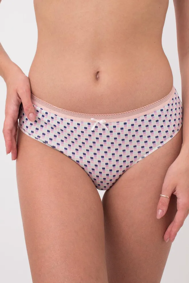 Женские трусы бразилиана Sweet cotton 2216/60 Giulia (lilac grid)