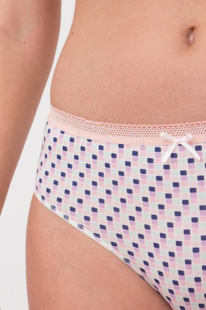 Женские трусы бразилиана Sweet cotton 2216/60 Giulia (lilac grid)