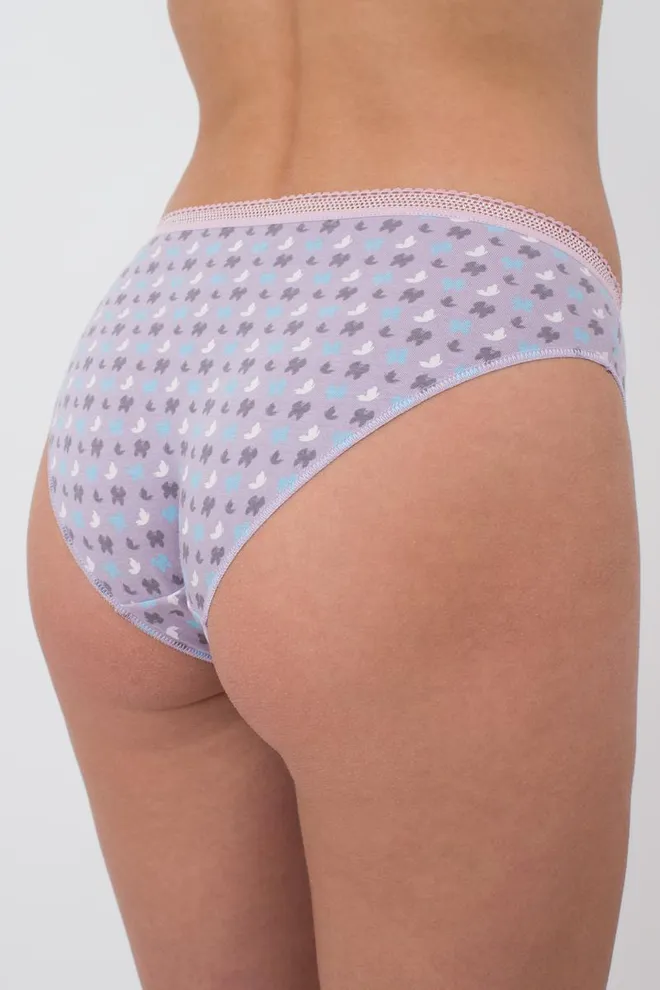 Женские трусы слипы Sweet cotton 2301/60 Giulia (lilac flow)
