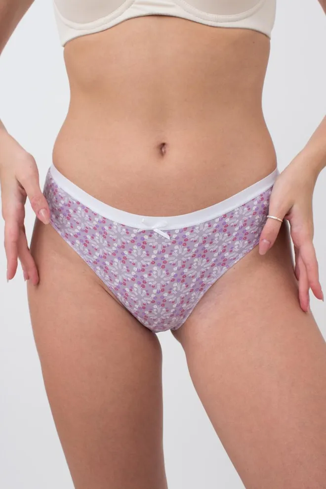 Женские трусы слипы Sweet cotton 2301/60 Giulia (lilac tracery)
