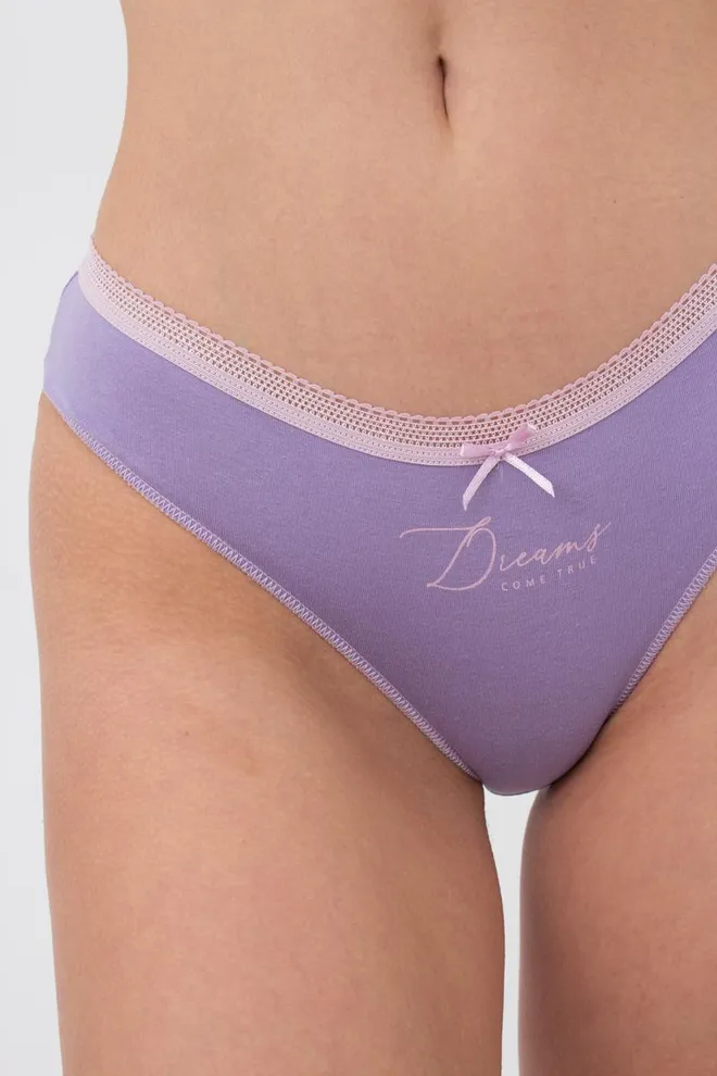 Женские трусы слипы Sweet cotton 2301/60 Giulia (lilac)