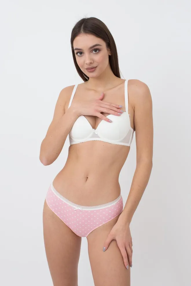 Женские трусы слипы Sweet cotton 2301/60 Giulia (pink dots)