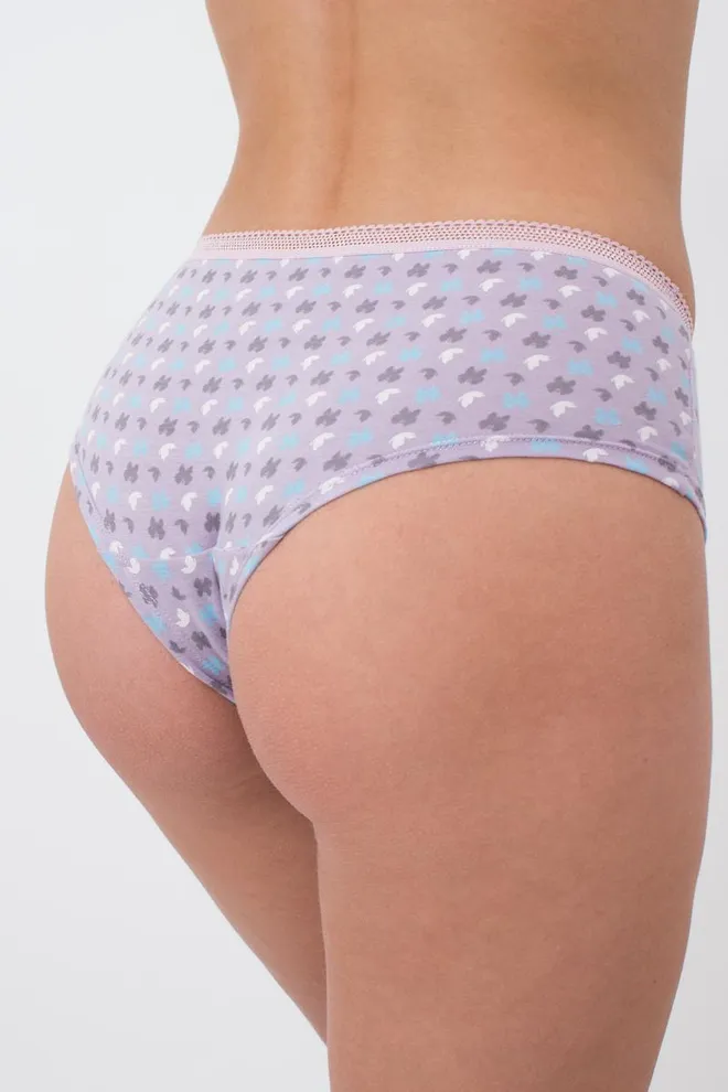 Женские трусы шортики Sweet cotton 2602/60 Giulia (lilac flow)