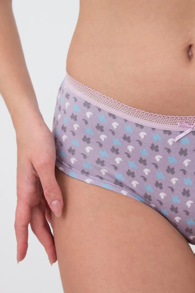 Женские трусы шортики Sweet cotton 2602/60 Giulia (lilac flow)