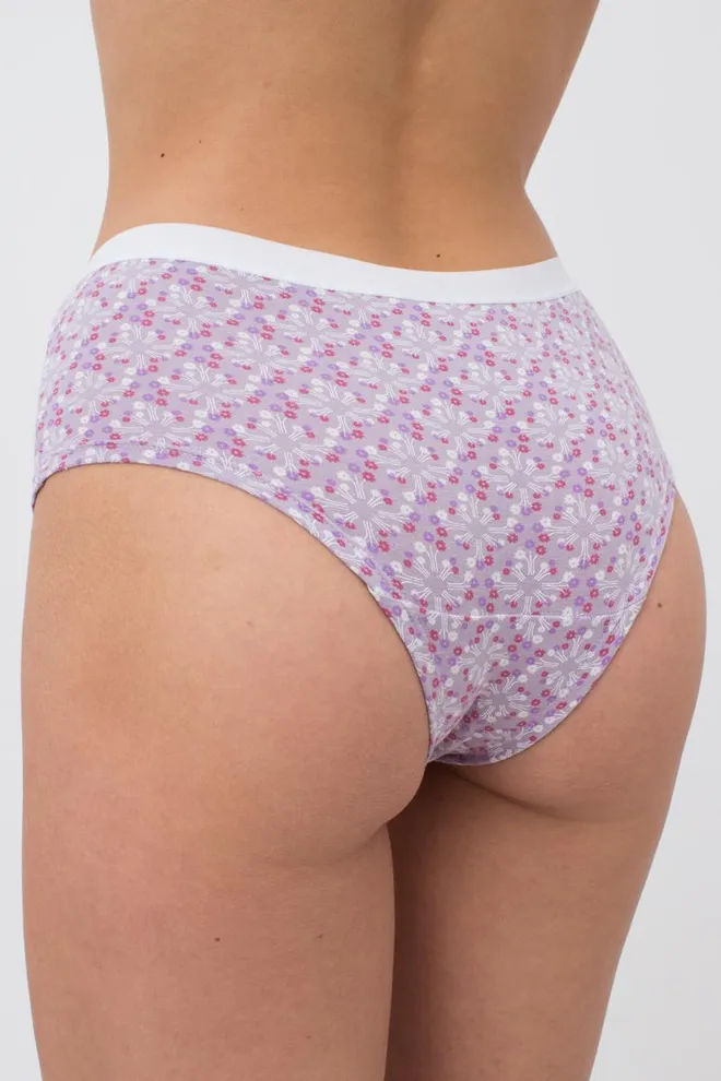 Женские трусы шортики Sweet cotton 2602/60 Giulia (lilac tracery)