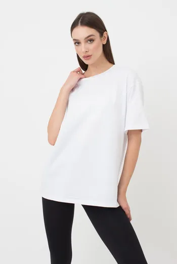 Женская хлопковая футболка T-shirt basic 4806/010 Giulia (white) Женская хлопковая футболка T-shirt basic 4806/010 Giulia (white)