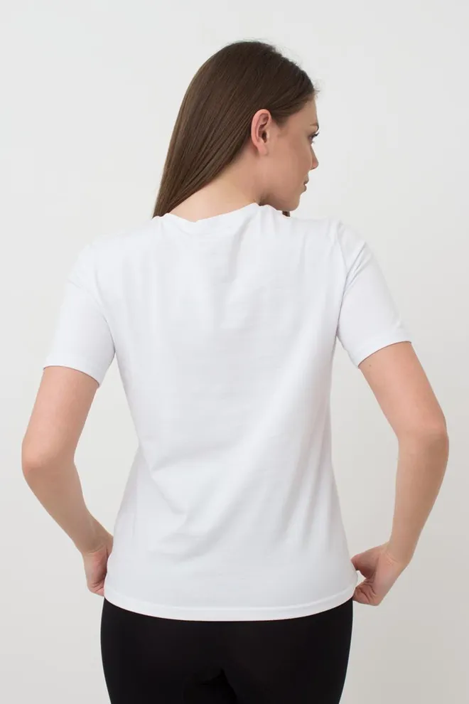 Футболка женская хлопковая T-shirt Classic 4802/010 Giulia (white)