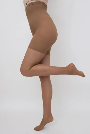 Классические корректирующие колготки Talia control 40 den Giulia (caramel), бежевый