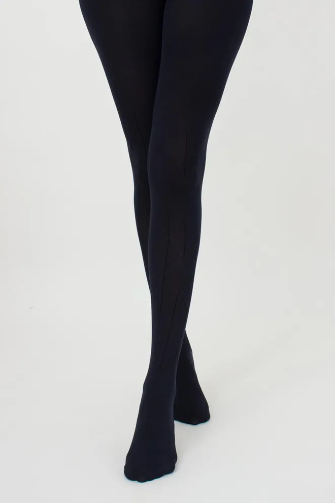 Колготки с узором Tati 100 den model 3 Giulia (blueberry)