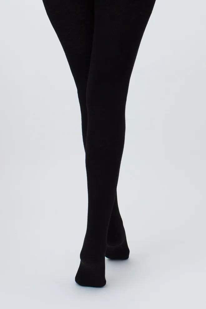 Теплі махрові колготки Terry 250 den Giulia (nero)