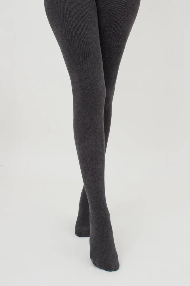 Теплі махрові колготки Terry 250 den Giulia (dark grey melange)