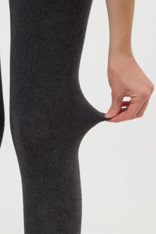 Теплі махрові колготки Terry 250 den Giulia (dark grey melange)