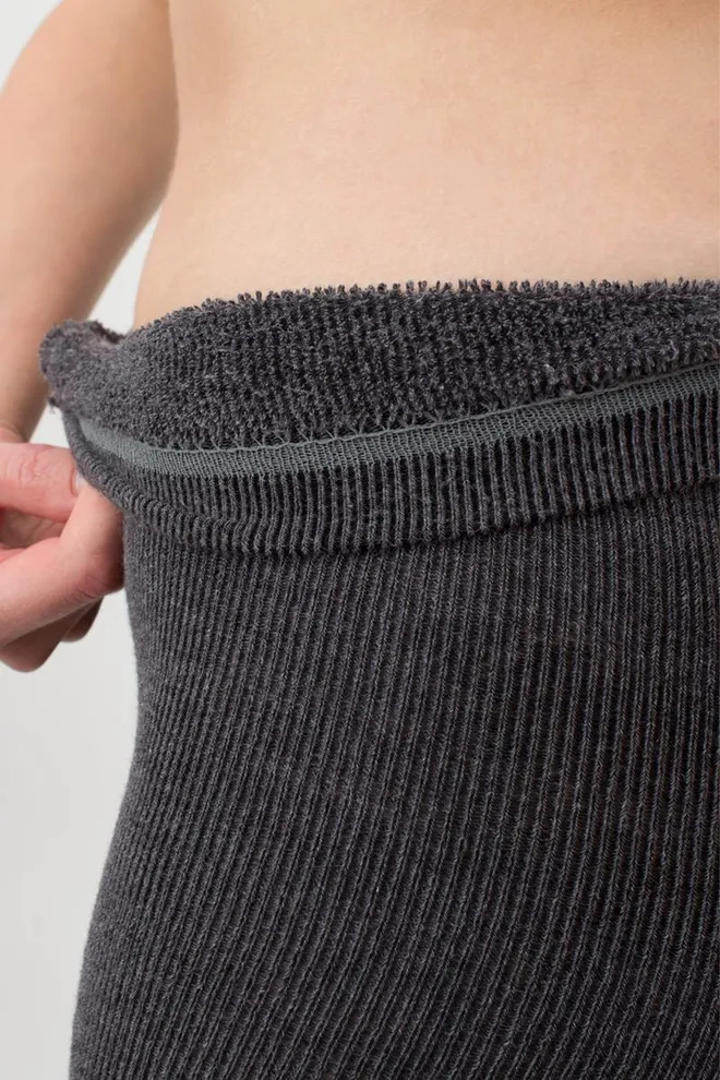Теплі махрові колготки Terry 250 den Giulia (dark grey melange)