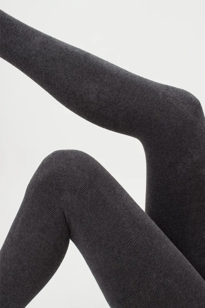 Теплі махрові колготки Terry 250 den Giulia (dark grey melange)