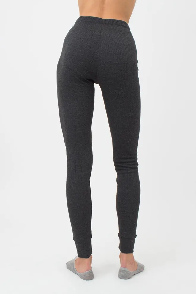 Термоштаны женские в рубчик Thermo Sport 4320/190 Giulia (dark grey)