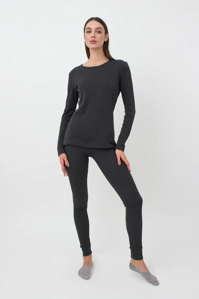Термобелье женское комплект THERMO SPORT 5313/190 Giulia (dark grey), серый
