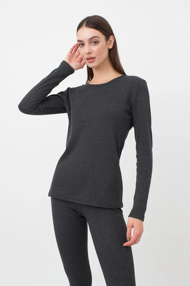 Термобелье женское комплект THERMO SPORT 5313/190 Giulia (dark grey), серый