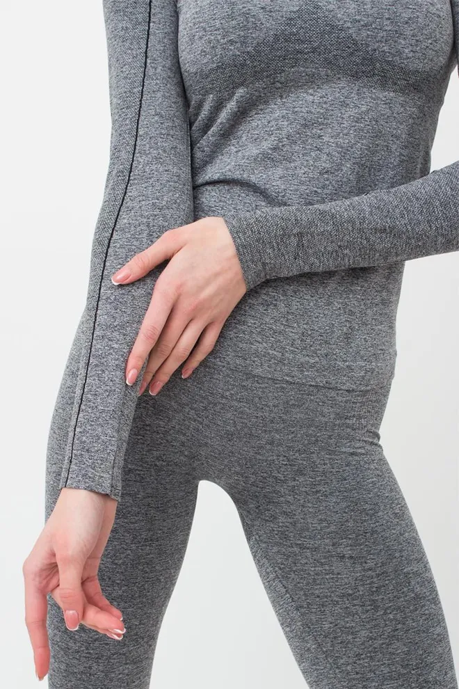 Термофутболка с длинным рукавом Thermo T-shirt Melange Giulia (nero)