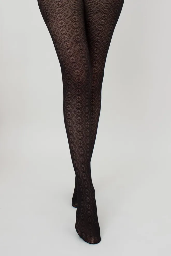 Колготки с ажурным рисунком Tissue 20 den model 3 Giulia (nero)