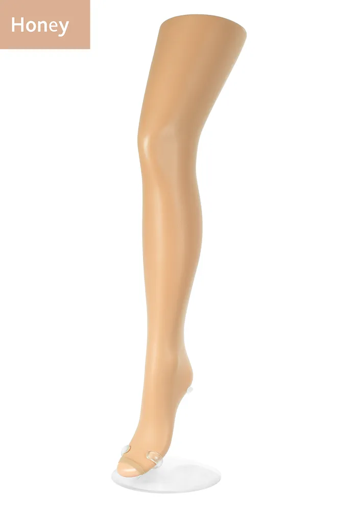 Классические колготки с открытым носком Toe 15 den Giulia (honey)