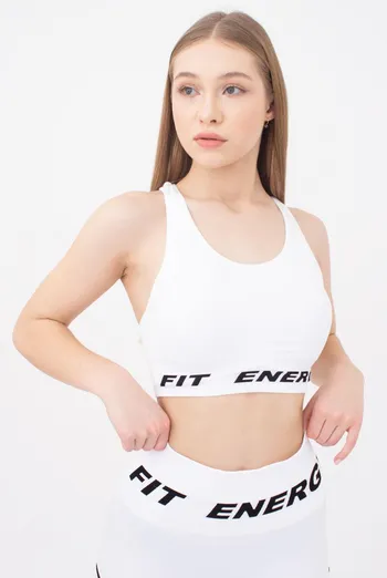 Спортивный бесшовный топ Top fit energy Giulia (bianco)
