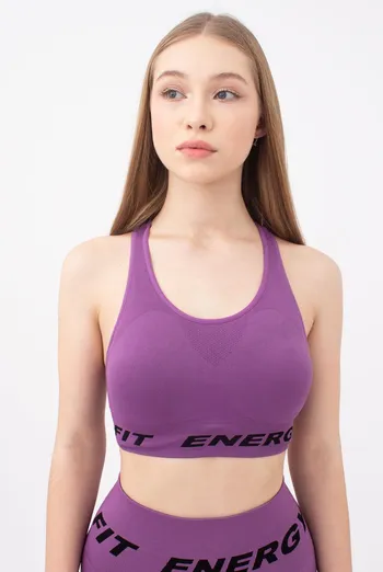 Спортивный бесшовный топ Top fit energy Giulia (grape compote)