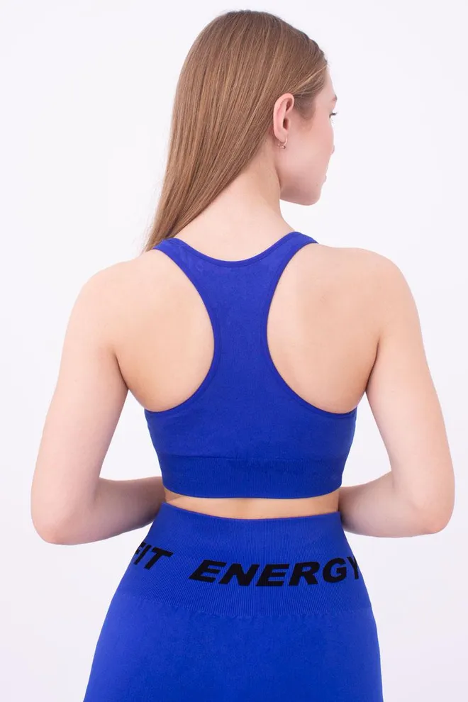 Спортивный бесшовный топ Top fit energy Giulia (bright blue)