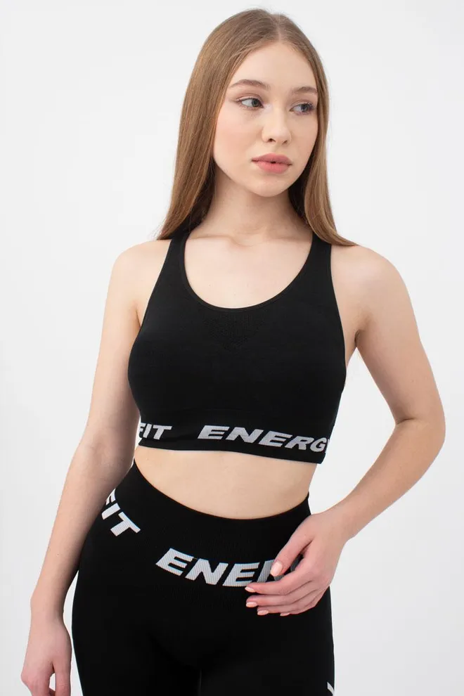 Спортивный бесшовный топ Top fit energy Giulia (nero)