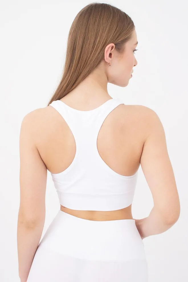 Спортивный бесшовный топ Top fit energy Giulia (bianco)