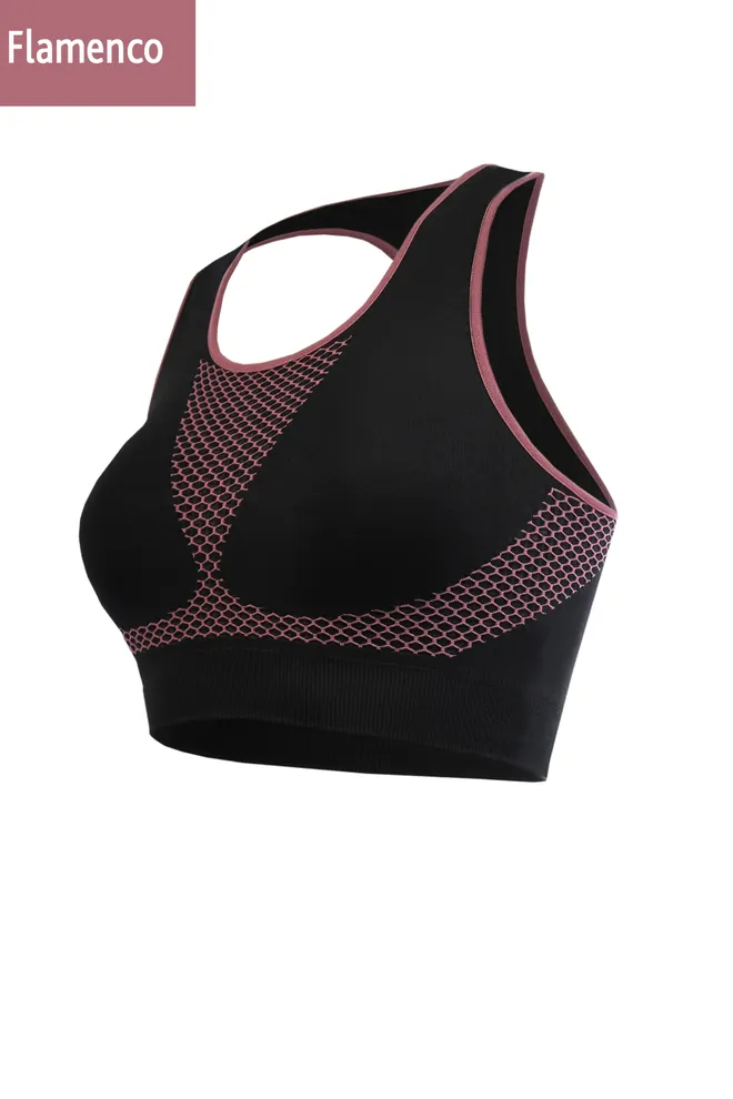 Спортивный бесшовный топ Top sport cell Giulia (flamenco)