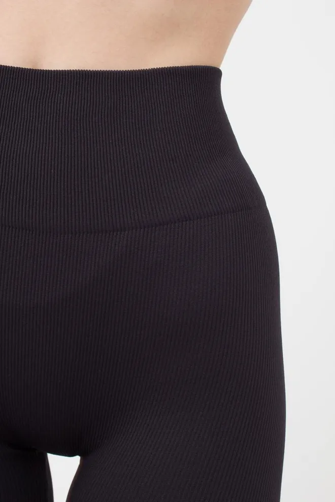 Велосипедки женские в рубчик TRACKS RIB Giulia (black), черный