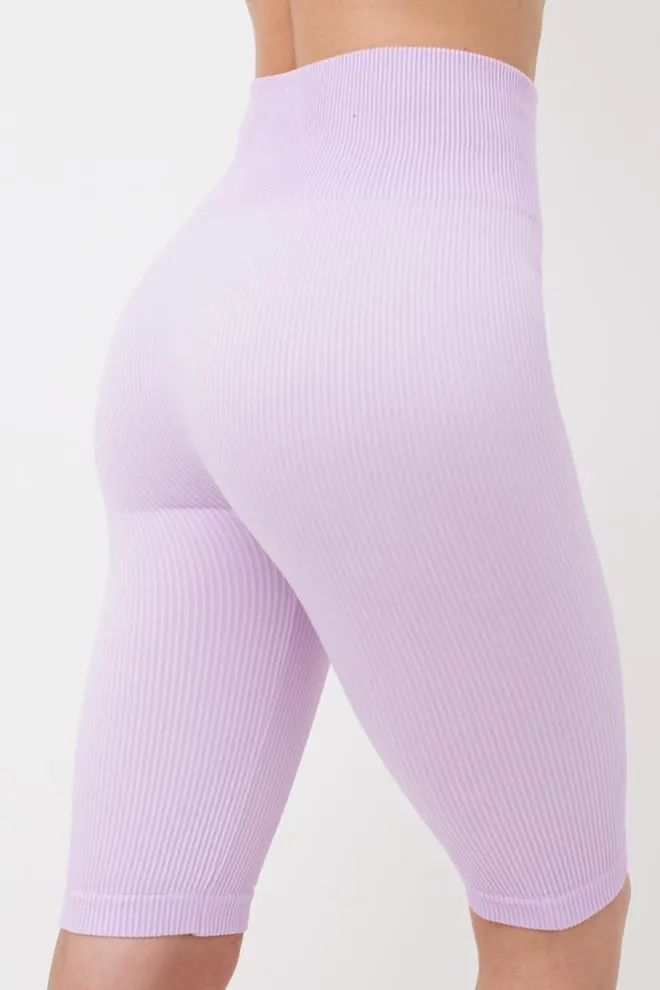 Велосипедки женские в рубчик Tracks rib Giulia (orchid bloom), фиолетовый