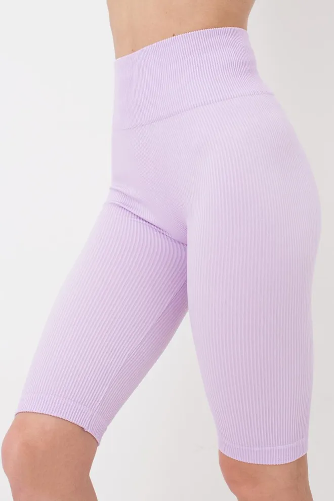 Велосипедки женские в рубчик Tracks rib Giulia (orchid bloom), фиолетовый