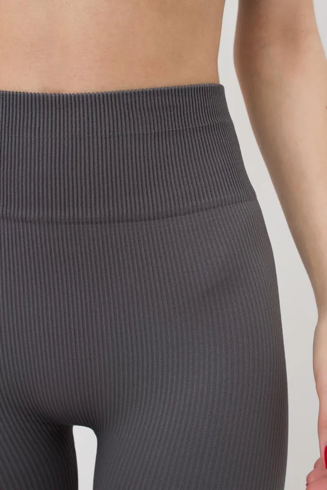 Велосипедки женские в рубчик TRACKS RIB Giulia (poppy seed), серый