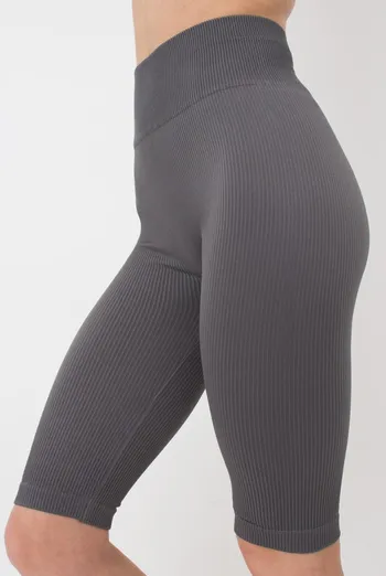 Велосипедки женские в рубчик TRACKS RIB Giulia (poppy seed), серый Велосипедки женские в рубчик TRACKS RIB Giulia (poppy seed), серый