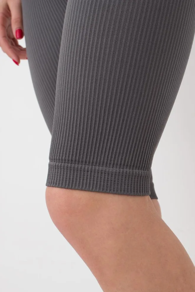 Велосипедки женские в рубчик TRACKS RIB Giulia (poppy seed), серый