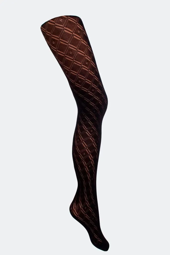 Детские колготки с узором Traisy 80 den model 1 Giulia (nero), черный