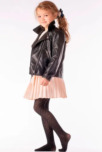 Детские колготки с узором TRAISY KIDS 80 (2) Giulia (nero), черный Детские колготки с узором TRAISY KIDS 80 (2) Giulia (nero), черный