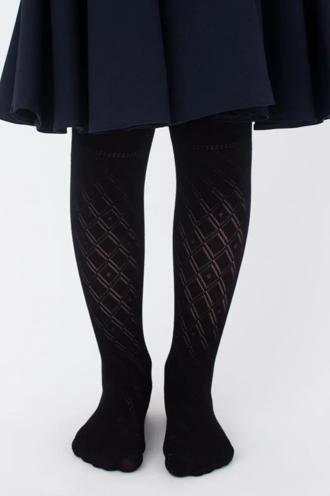 Детские колготки с имитацией гольф Traisy 80 den model 4 Giulia (nero), черный